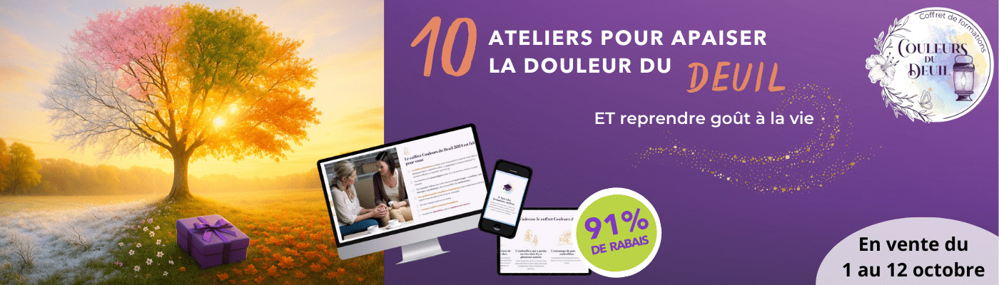 Coffret Couleurs du Deuil – édition 2025 ateliers apaisement douleur deuil