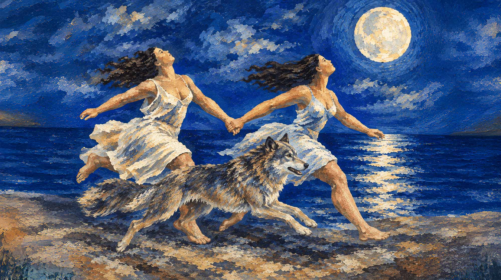 Cycle annuel des Cercles Créatifs de la Lune – Ateliers guidés « en ligne » d’exploration créative de mythes, contes et archétypes du féminin. cercles creatifs lune ateliers en ligne exploration mythes contes archétypes feminin